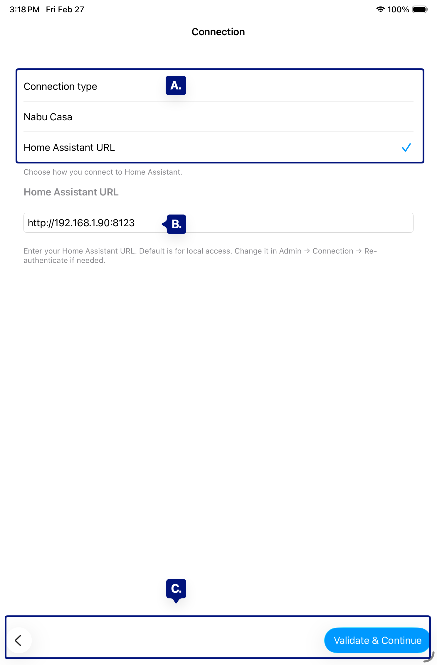 onboarding connection markup