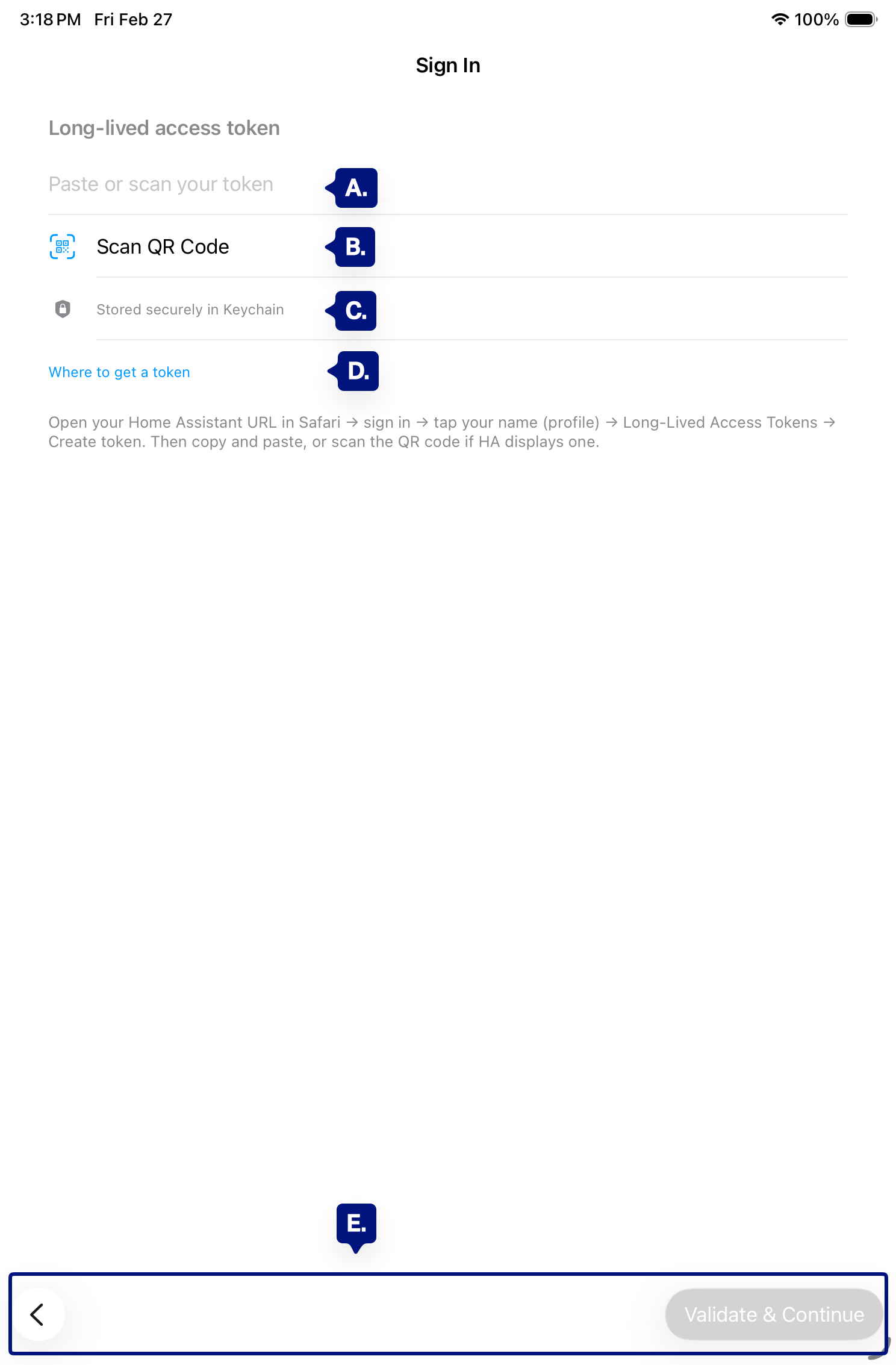 onboarding sign-in markup