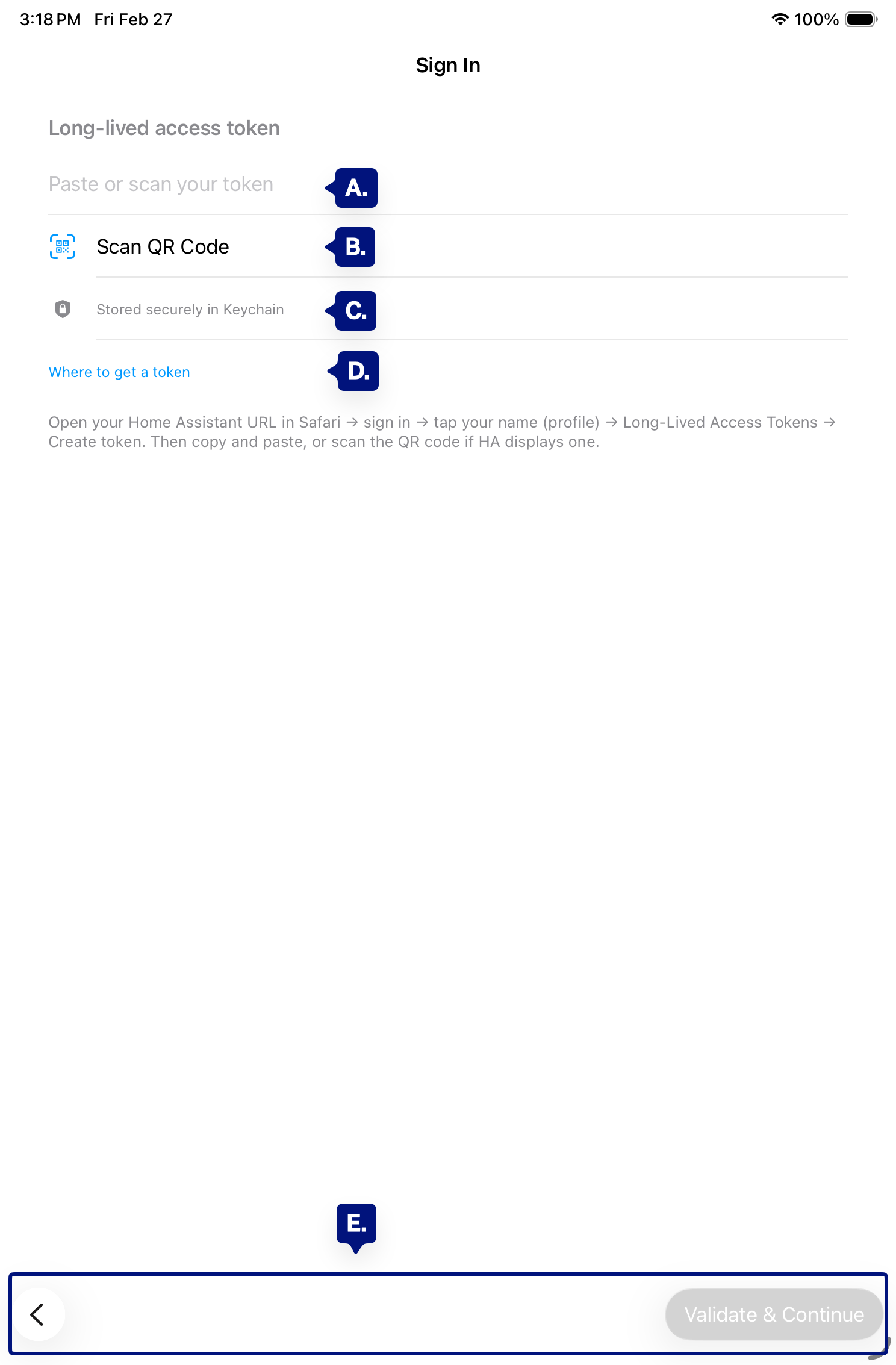 onboarding sign-in markup